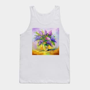 Bouquet of lilacs in a vase Tank Top